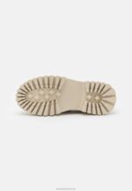 Z62T1808 Women Anna Field Leather Slip-Ons Beige - Image 5