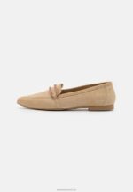 Z62T1810 Women Anna Field Leather Slip-Ons Beige - Image 2