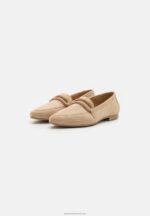 Z62T1810 Women Anna Field Leather Slip-Ons Beige - Image 3