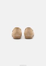 Z62T1810 Women Anna Field Leather Slip-Ons Beige - Image 4