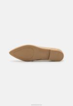 Z62T1810 Women Anna Field Leather Slip-Ons Beige - Image 5