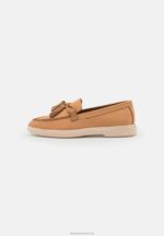 Z62T1814 Women Anna Field Leather Slip-Ons Beige - Image 2