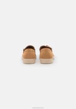 Z62T1814 Women Anna Field Leather Slip-Ons Beige - Image 4