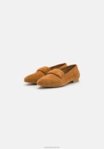 Z62T1819 Women Anna Field Leather Slip-Ons Cognac - Image 3