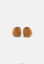Z62T1819 Women Anna Field Leather Slip-Ons Cognac - Image 4