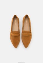 Z62T1819 Women Anna Field Leather Slip-Ons Cognac - Image 6