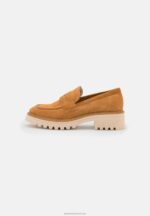 Z62T1822 Women Anna Field Leather Slip-Ons Cognac - Image 2
