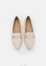Z62T1823 Women Anna Field Leather Slip-Ons Off White - Image 6