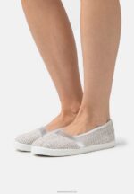 Z62T1826 Women Anna Field Slip-Ons Silver