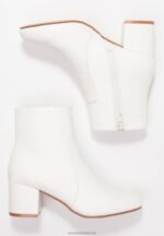 Z62T1890 Women Anna Field Ankle Boots White - Image 4