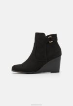 Z62T1897 Women Anna Field Wedge Ankle Boots Black - Image 2