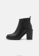 Z62T1900 Women Anna Field High Heeled Ankle Boots Black - Image 2