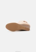 Z62T1902 Women Anna Field Wedge Ankle Boots Beige - Image 5