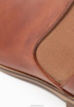 Z62T1905 Women Anna Field Leather Ankle Boots Cognac - Image 3