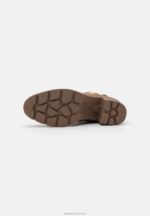 Z62T1907 Women Anna Field Lace-Up Ankle Boots Taupe - Image 5