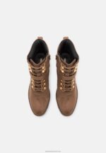Z62T1907 Women Anna Field Lace-Up Ankle Boots Taupe - Image 6