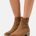 Z62T1912 Women Anna Field Classic Ankle Boots Cognac