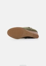 Z62T1913 Women Anna Field Wedge Ankle Boots Khaki - Image 5