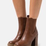 Z62T1920 Women Anna Field Classic Ankle Boots Cognac