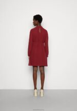 Z62T1 Women Anna Field Day Dress Dark Red - Image 3