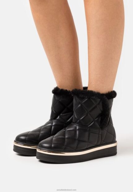 Z62T2057 Women Anna Field Winter Boot Platform Ankle Boots Black