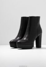 Z62T2059 Women Anna Field High Heeled Ankle Boots Black - Image 5