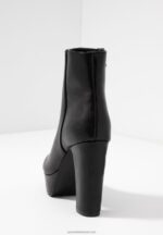 Z62T2059 Women Anna Field High Heeled Ankle Boots Black - Image 6