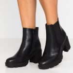 Z62T2060 Women Anna Field Platform Ankle Boots Black