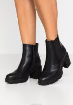 Z62T2060 Women Anna Field Platform Ankle Boots Black