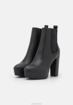 Z62T2061 Women Anna Field Platform Ankle Boots Black - Image 3