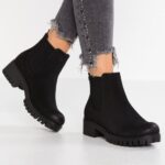Z62T2062 Women Anna Field Platform Ankle Boots Black