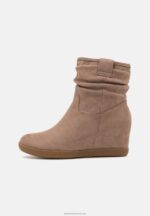 Z62T2063 Women Anna Field Winter Boot Wedge Ankle Boots Taupe - Image 2