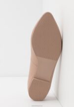 Z62T2069 Women Anna Field Leather Ballet Pumps Beige - Image 7