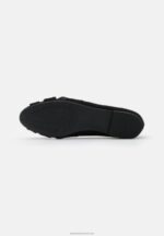 Z62T2082 Women Anna Field Peeptoe Ballet Pumps Black - Image 5
