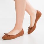 Z62T2088 Women Anna Field Ballet Pumps Cognac