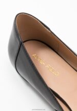 Z62T2090 Women Anna Field Leather Ballerinas Ballet Pumps Black - Image 3