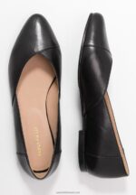 Z62T2090 Women Anna Field Leather Ballerinas Ballet Pumps Black - Image 4