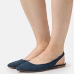 Z62T2183 Women Anna Field Slingback Ballet Pumps Blue