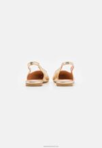 Z62T2185 Women Anna Field Slingback Ballet Pumps Gold - Image 4