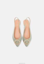 Z62T2186 Women Anna Field Slingback Ballet Pumps Green - Image 6