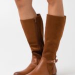 Z62T2190 Women Anna Field Boots Cognac