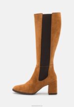 Z62T2199 Women Anna Field Leather Boots Cognac - Image 2