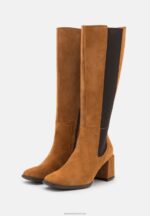 Z62T2199 Women Anna Field Leather Boots Cognac - Image 3
