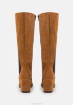 Z62T2199 Women Anna Field Leather Boots Cognac - Image 4