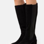 Z62T2200 Women Anna Field Leather Boots Black