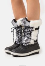Z62T2215 Women Anna Field Winter Boots Silver