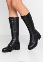 Z62T2222 Women Anna Field Lace-Up Boots Black