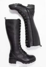 Z62T2222 Women Anna Field Lace-Up Boots Black - Image 4