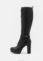 Z62T2223 Women Anna Field Lace-Up Boots Black - Image 2