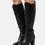 Z62T2223 Women Anna Field Lace-Up Boots Black